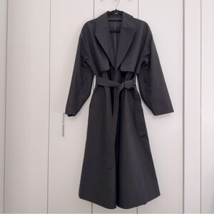 NEW Lululemon Oversized Tie Waist Trench Coat Black 2 (retail $300)